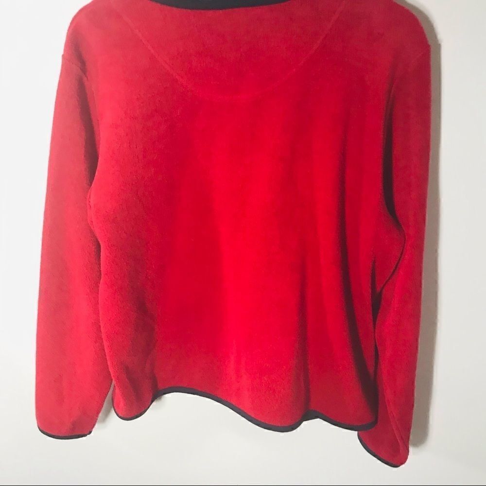 ✅L. L. Bean Red Button Down Cardigan - Picture 4 of 4